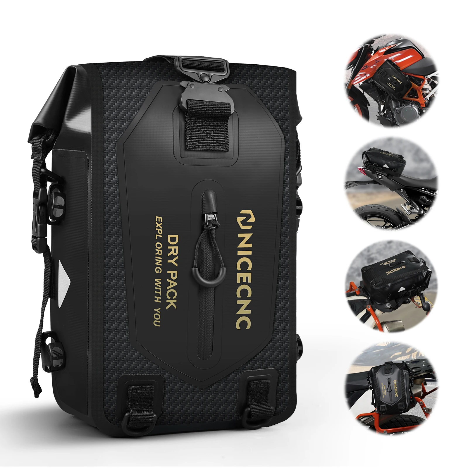 Multi-function Motorcycle Side Frame Bag for BMW R1200GS R1250GS LC Waterproof Motorbike Tool Storage Crash Bar Bag Moto Top Box