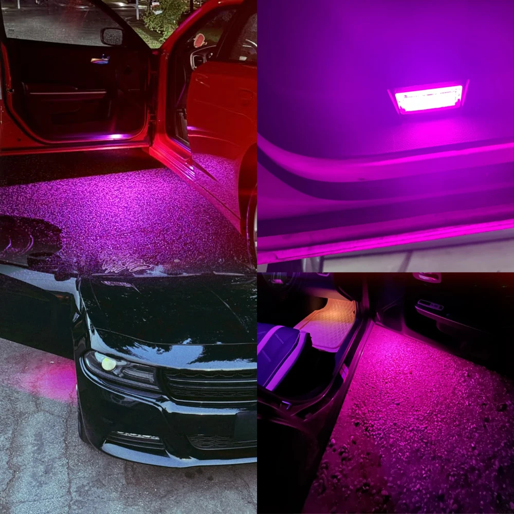 1set LED Car Door Panel Courtesy Welcome Light for Dodge Charger Challenger Dodge Avenger Dart Magnum Stratus Chrysler 300 200