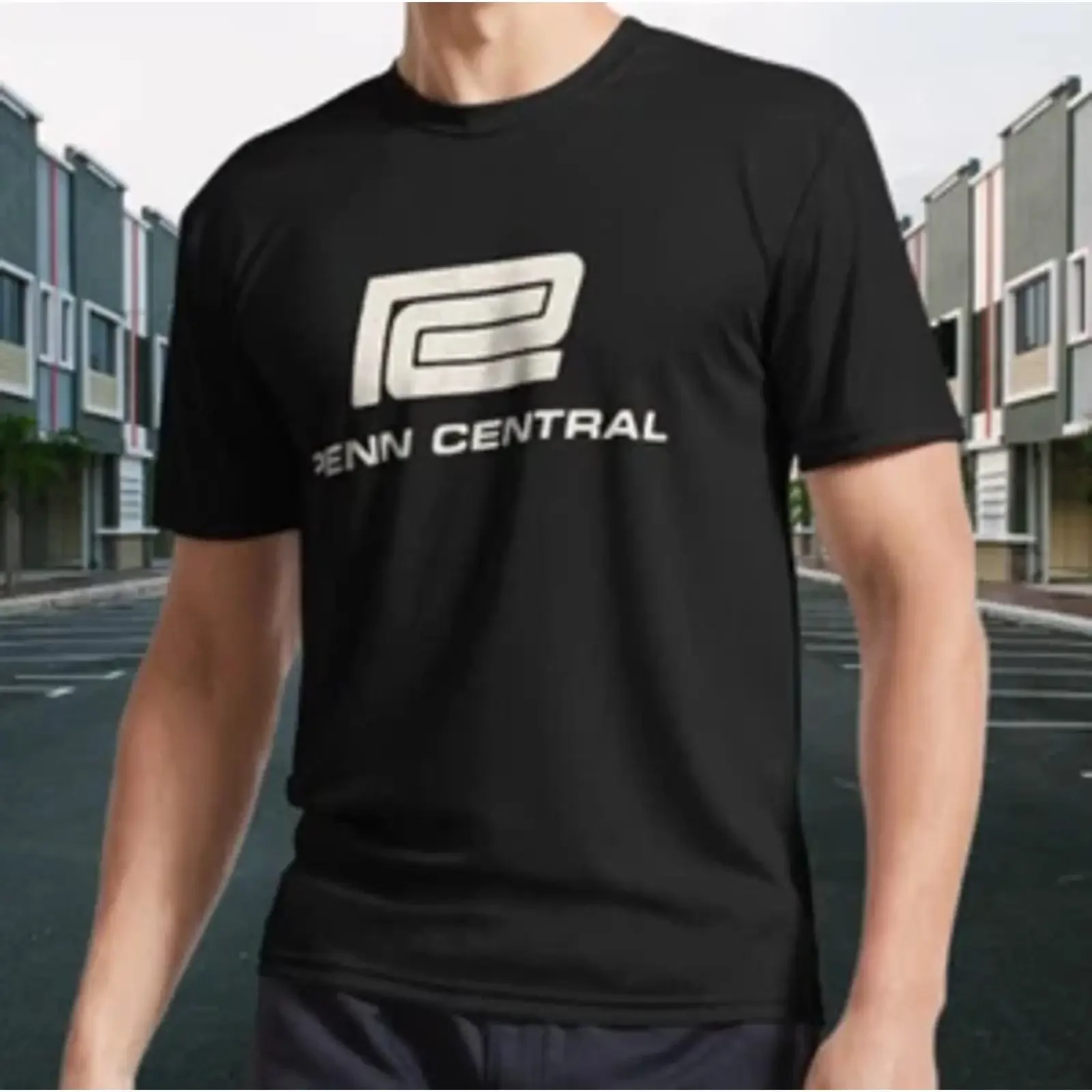 Penn Central Transportation Logo Active T Shirt Funny Sizes S to 5XL vintage Washed streetwear Stylish homme Breathable