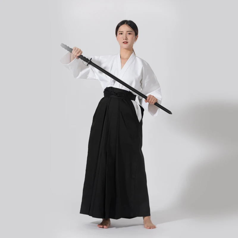 ملابس Kendo Aikido Hapkido القتالية اليابانية ملابس رياضية هاكاما للرجال والنساء الملابس التقليدية - جودة عالية 100% قطن