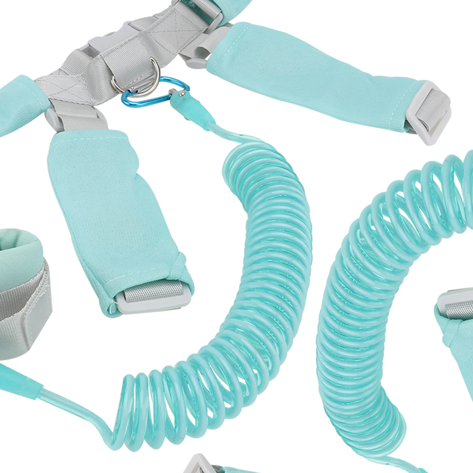 1Set Anti Lost Safety Harness Leash Sky Blue Toddler Adjustable Wrist Link Strap Child Leash for Outdoor Supermarkets Parks