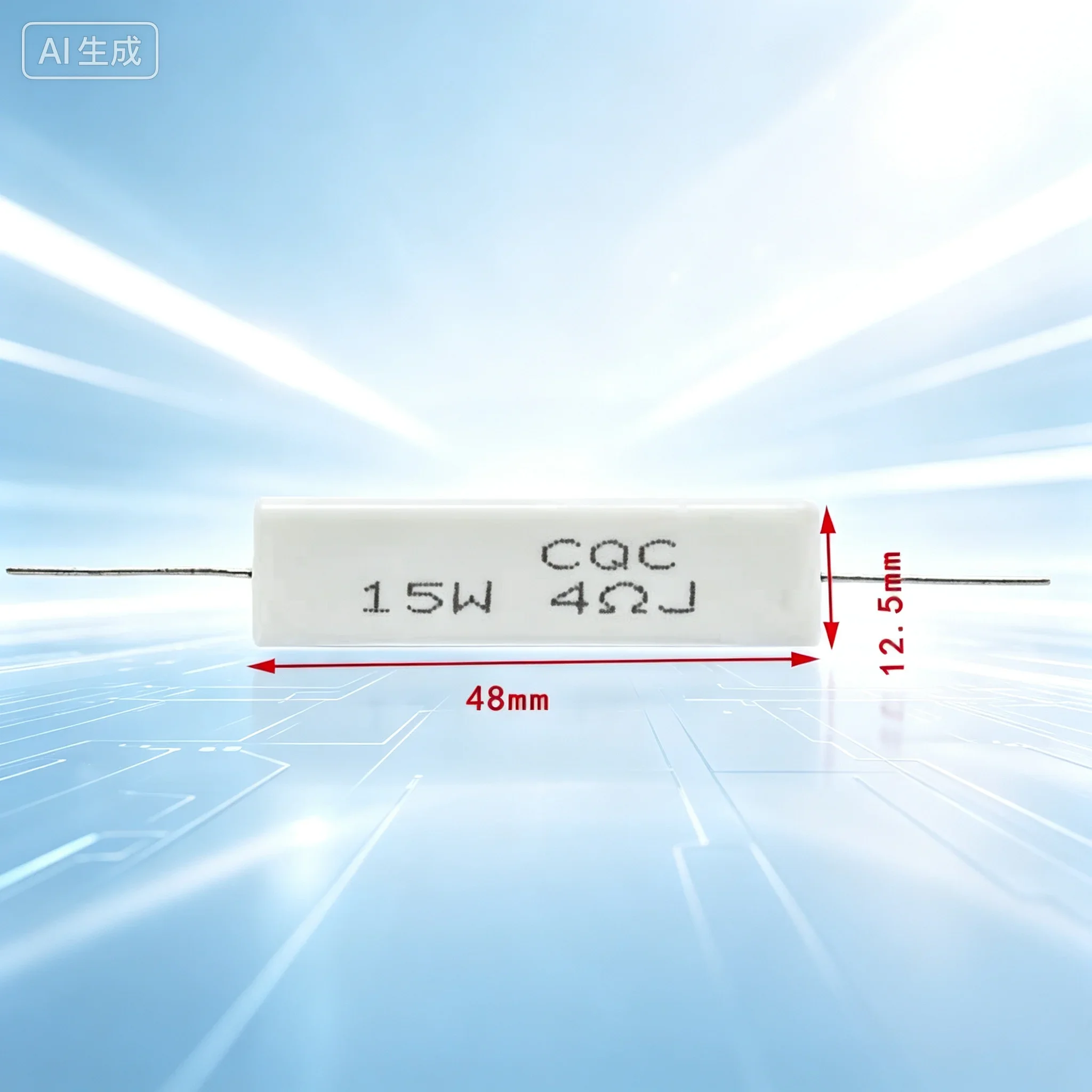 Horizontal Mini Shunt Accessory for 15W 4ΩJ Ceramic Cement Resistor, Passive Component Protection Part  10pcs