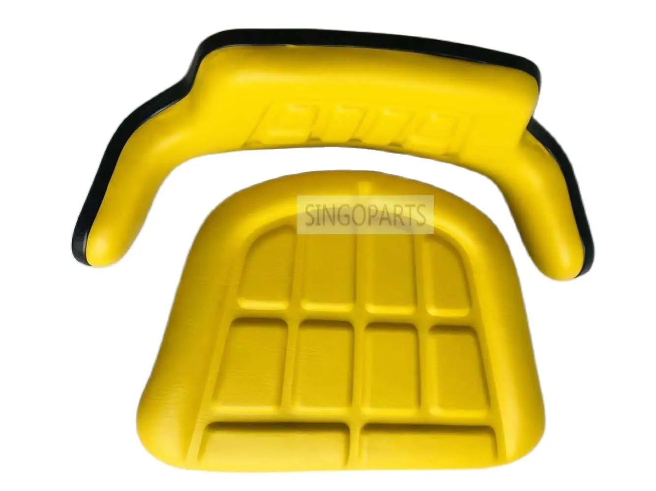 New Yellow & Black Tractor Suspension Rail Style Seat Wrap Around Backrest Fits John Deere 2530 2550 More