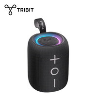 TRIBIT StormBox Mini Bluetooth Speaker, 12W 360° Sound With XBass, LEDs, 12 Hours playtimes, IPX7 Waterproof, For Hiking/Outdoor