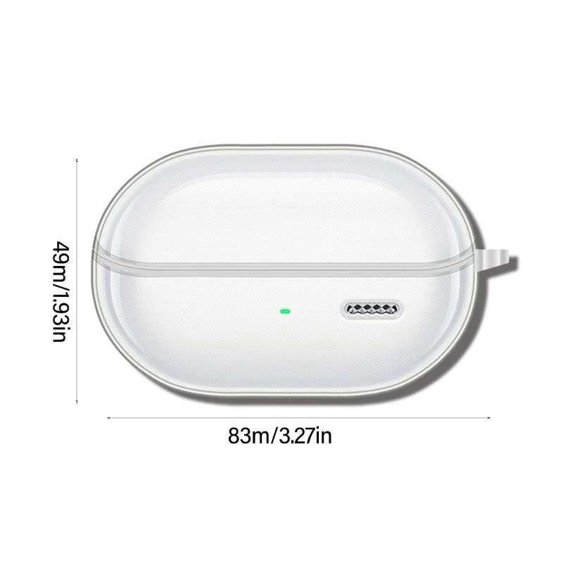 علبة الأذن علبة الغبار مقاومة للماء ضد ارتداء اليومية غلاف واقٍ واضح للؤلؤة K1kf