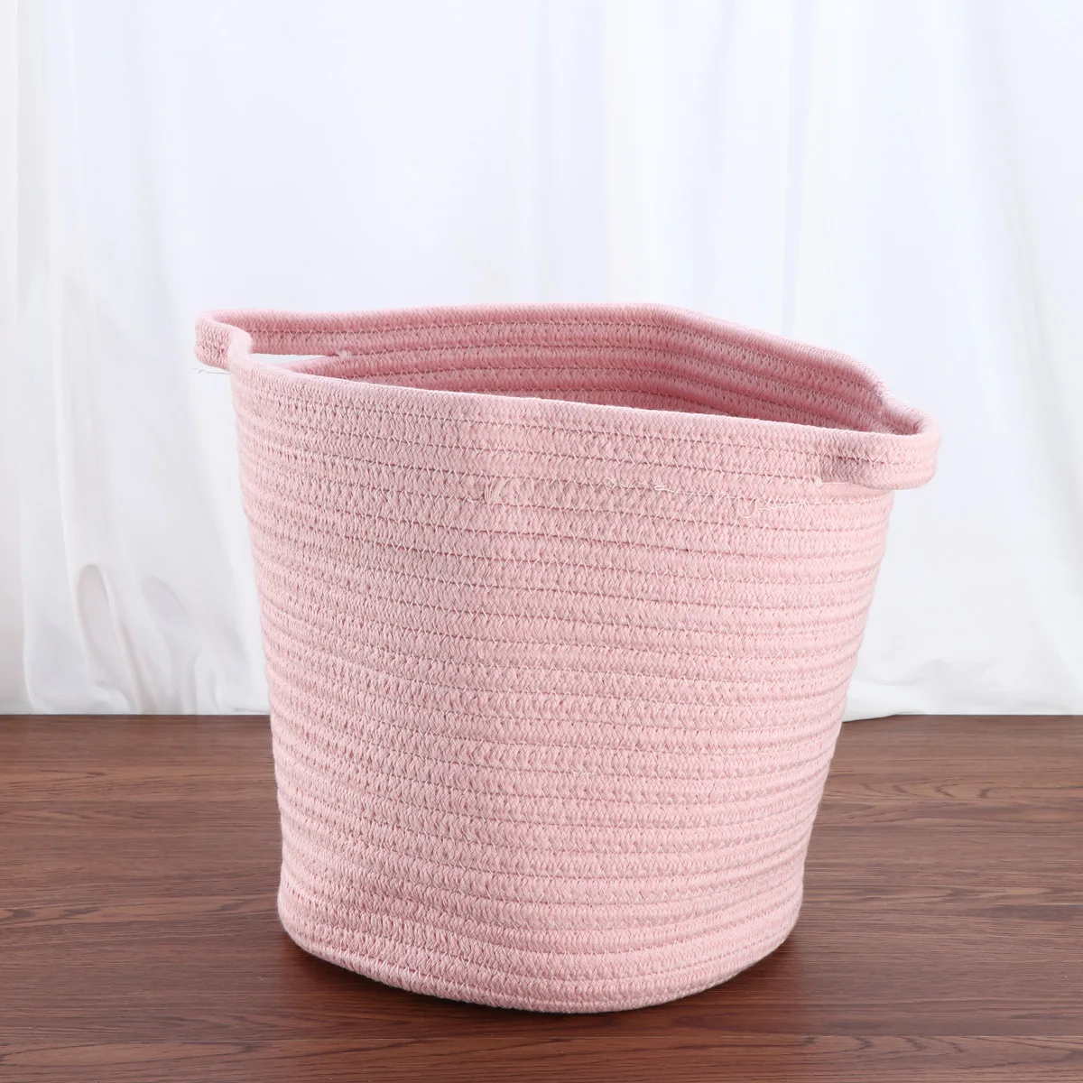 

Cotton Storage Bin Basket Large Capacity for Clothes Snack Laundry Craft Home Organization Nursery Playroom Bedroom Bathroom