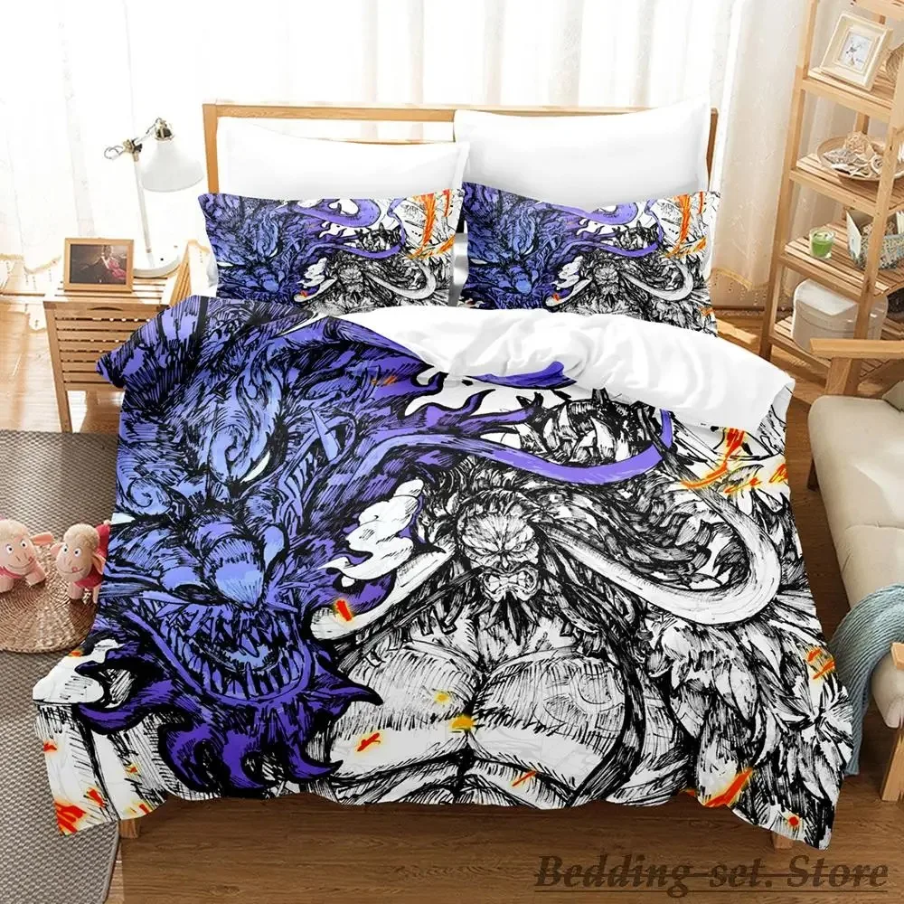 2023 Ulti Anime Bedding Set Cartoon Anime three-piece set Adult Kid Bedroom Duvetcover Sets 3D Kawaii Girls kawaii bedding