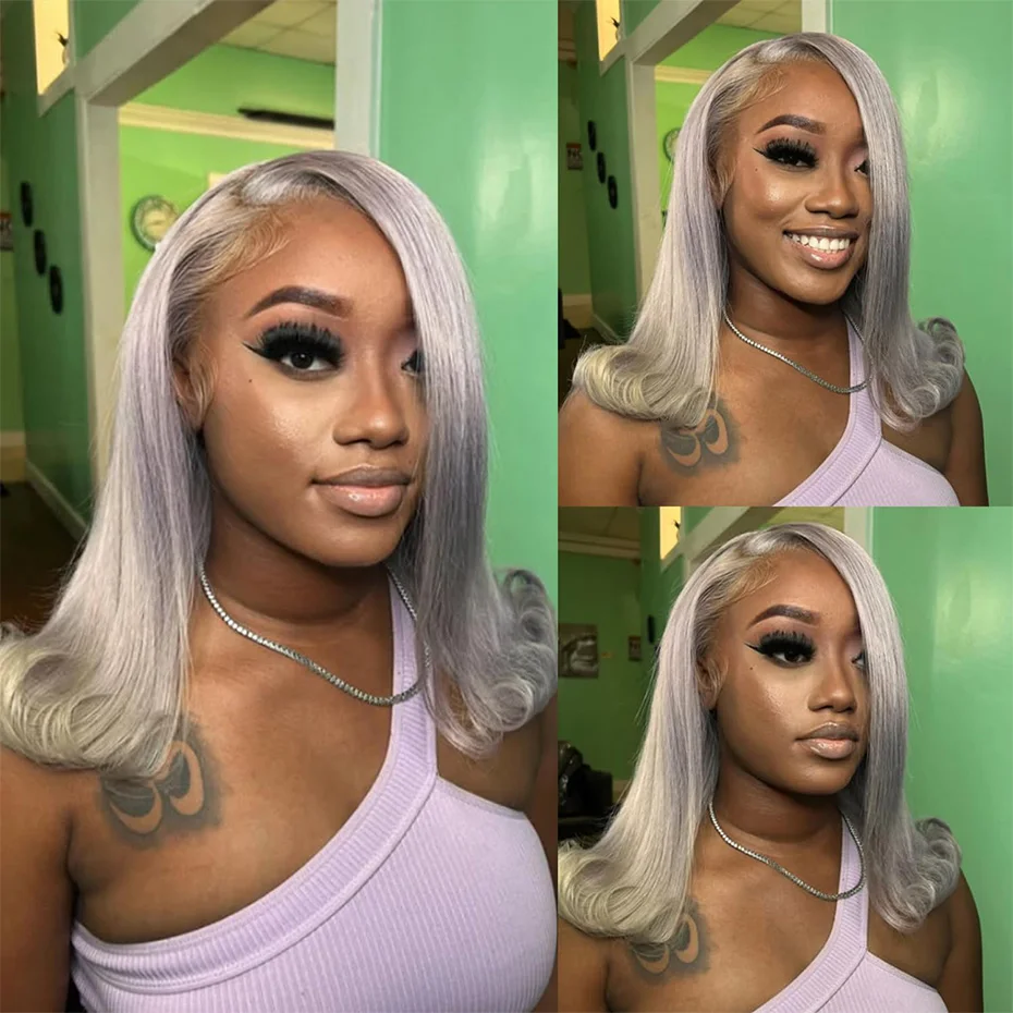 Silver Grey Bob Wig…