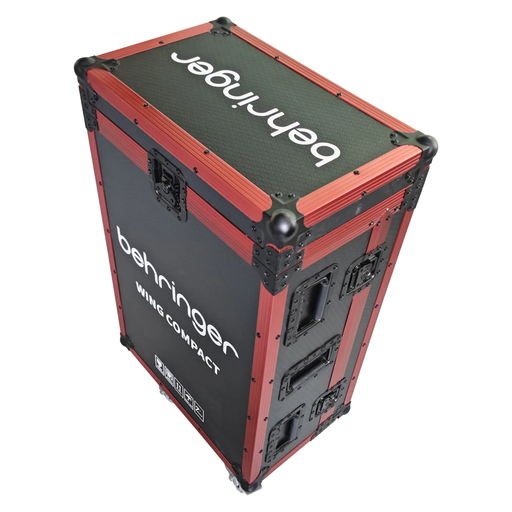 Customized Wing-Compact Audio Mixer Flight Case With Wheels Stage Pa System Behringer Digital Mixer Audio Sound Equipment