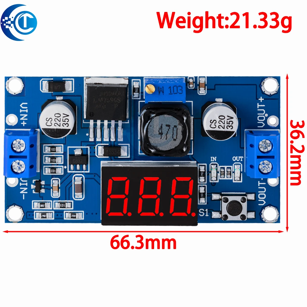 DC-DC xl6009 digital boost step up módulo de fonte de alimentação ajustável 4.5-32v a 5-52v regulador de tensão step-up com voltímetro led