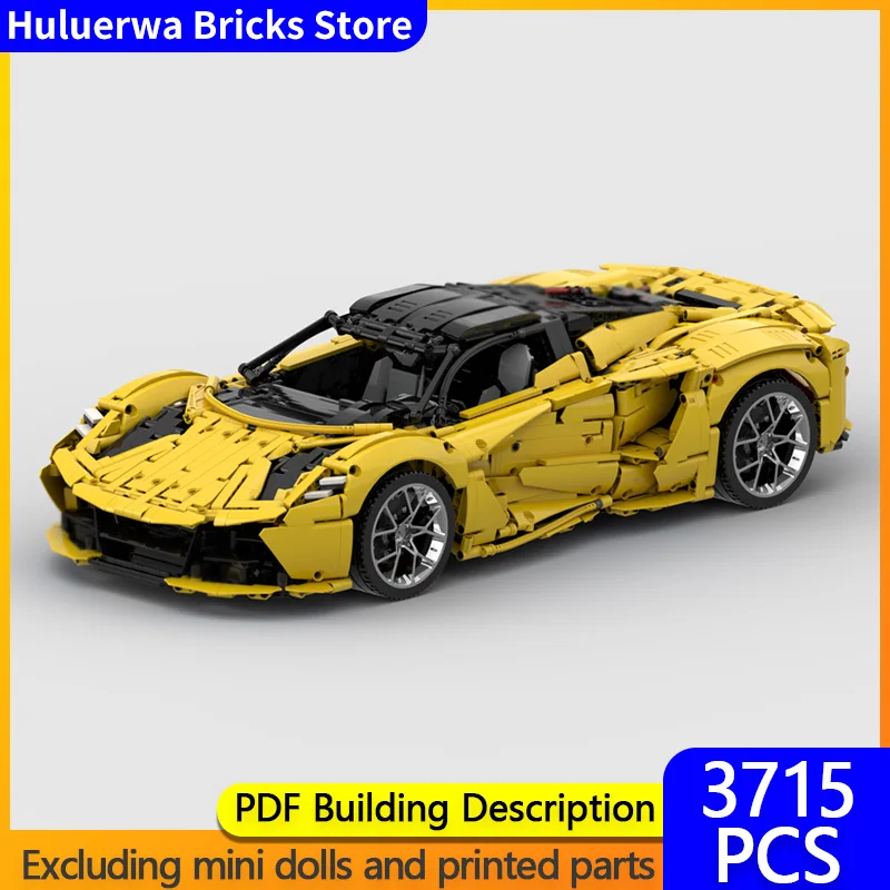 

Speed Hypercar Model MOC Building Bricks Evija Top Tier Sports Car Modular Technology Gifts Holiday Assemble Children Toys Suit