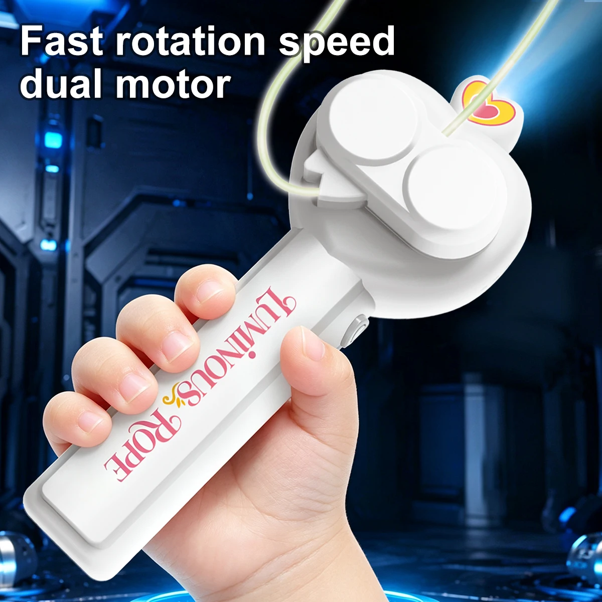 Chidren String Rope Glow in The Dark Toys String Rope Launcher Luminous Portable Handheld String Stress Relief Toy For Kids