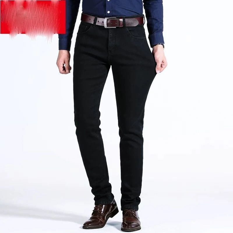 2023 Spring Summer New Solid Color Pockets Zipper Office Straight Pants Man Thin Style Cowboy Cotton Casual All-match Trousers