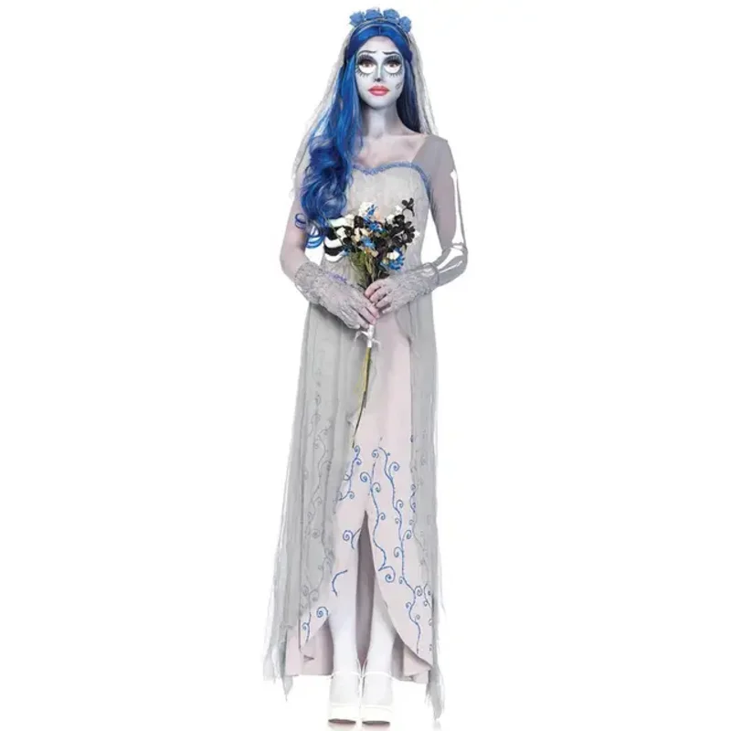 Dress for Female Devil Cosplay Party Devil Corpse Bride Costumes Halloween Women Scary Vampire Costume Clothes Witch Dresses