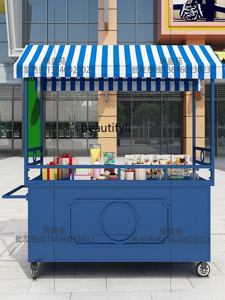 

ssK178 ss25 Stall car market wrought iron flower, promotional vehicle commercial, stall trolley