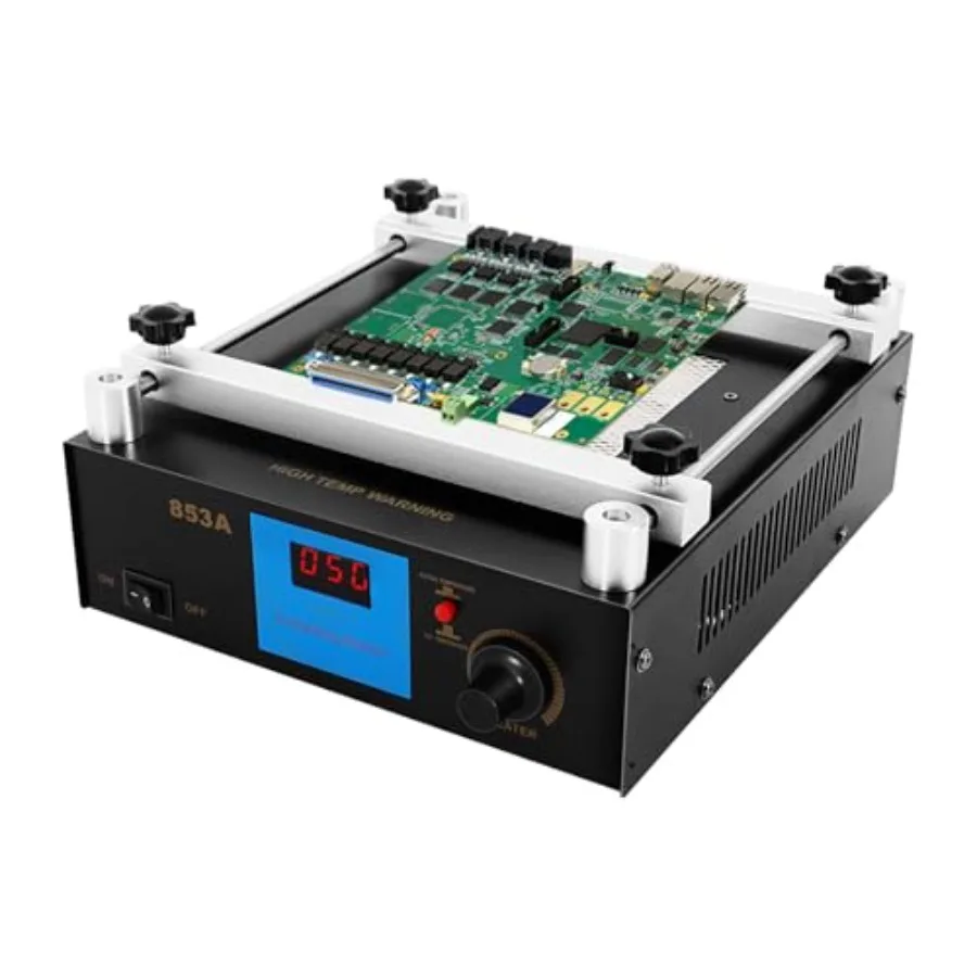 

450W Preheating Soldering Station, 4.72''x4.72'' Infrared PCB Heater, Circuit Board Warmer with 122-752℉ PID Temperature Contro