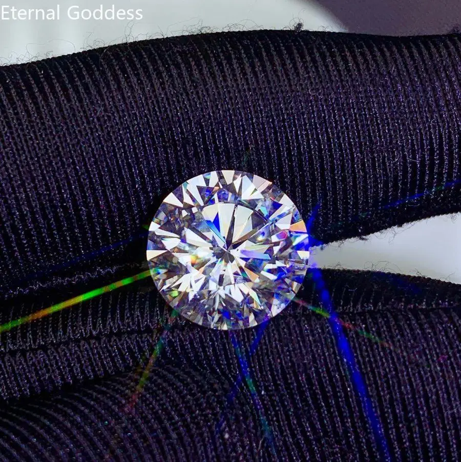 100% 5ct velký obilí vysoký oheň moissanite D barva VVS1 clarity dosažitelný v hromadné vysoký šperků diamanty