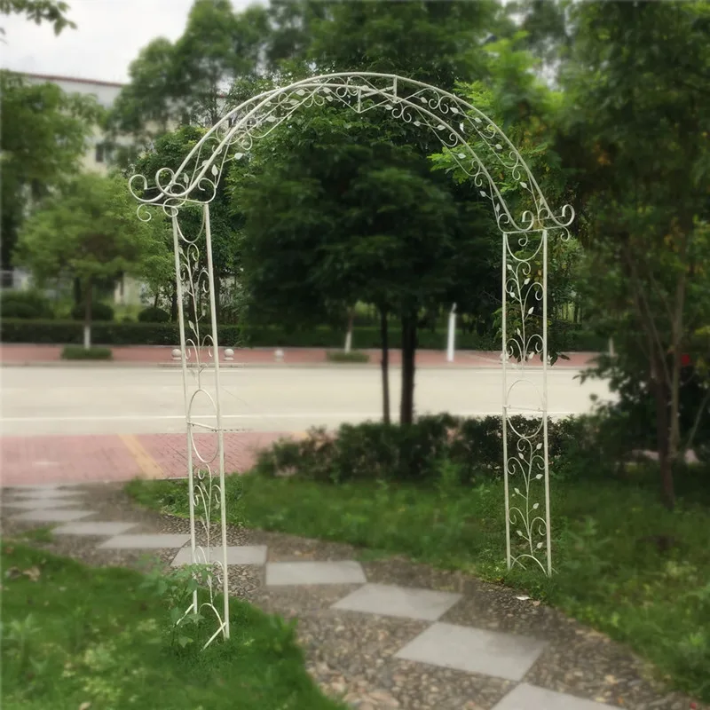 Plants Metal Wrought Iron Garden Trellis Arch