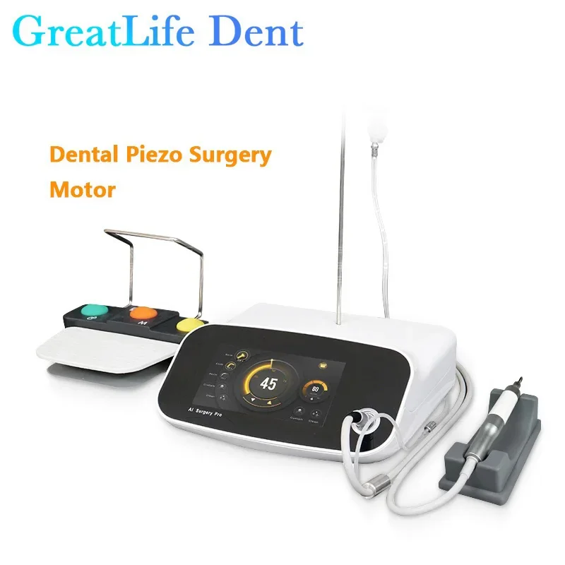 

GreatLife Dent Стоматологический пьезохирургический резак для костей Ультразвуковой резак для костей Зубной имплантат Хирургический мотор Оборудование для оральной терапии