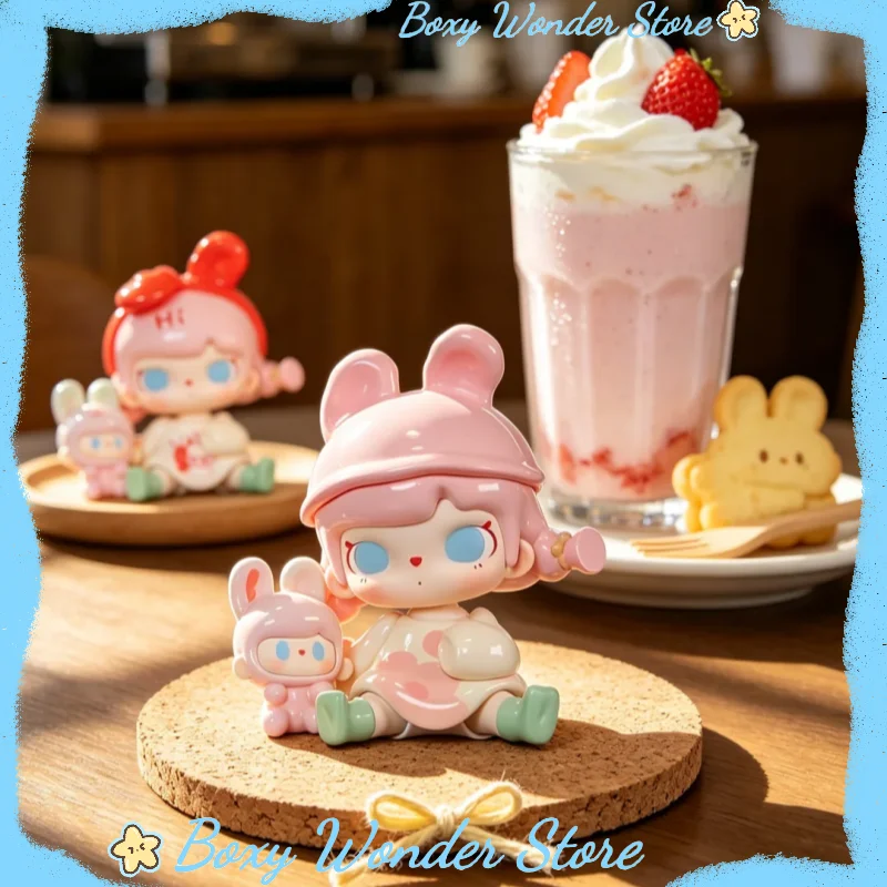 

New Original Rabbit And Bear Time Glitch Mini Blind Box Collectible Art Toy Cute Figurine Desktop Decoration Birthday Gift