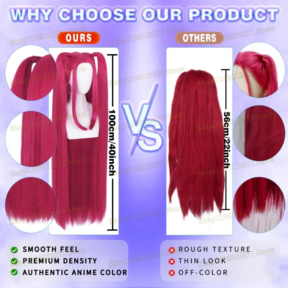 زوي رومي ميرا شعر مستعار تأثيري تأثيري KPOP مقاومة للحرارة الاصطناعية الشعر أنيمي الباروكات