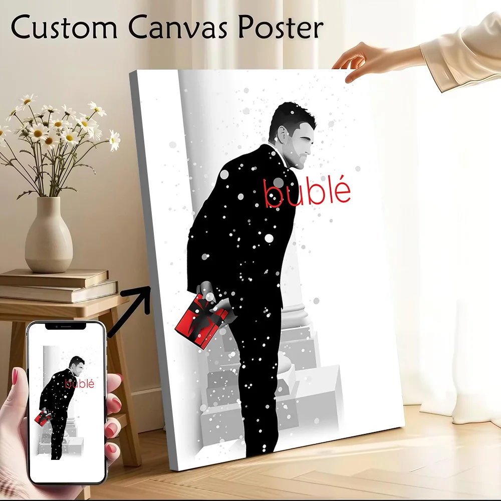 Impresión en lienzo de Buble, regalo perfecto para fanáticos, póster artístico de pared personalizado para decoración estética, pinturas decorativas para habitación
