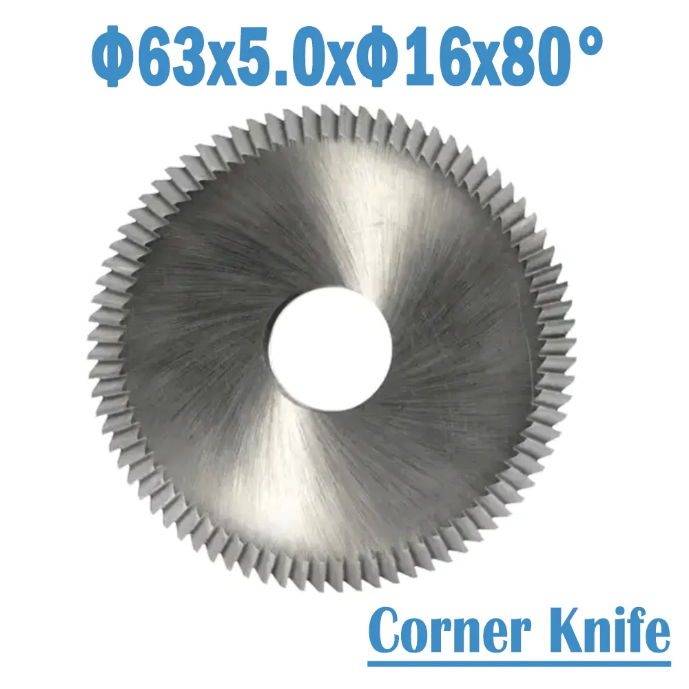 Φ63x5.0xΦ16x80° Key Machine Cutter HSS M35 Corner Knife Angle Miling Cutter For ILco KD14