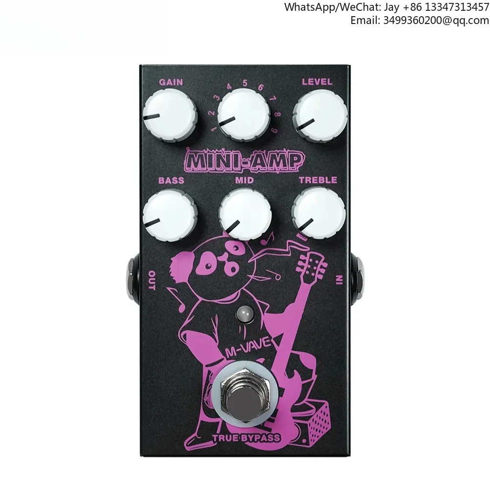

M-VAVE Guitar Effects Pedal, MINI-AMP Preamp Simulation Effect Pedal, 9 Classic Amp Effects, 3-Band True Bypass EQ Pedal