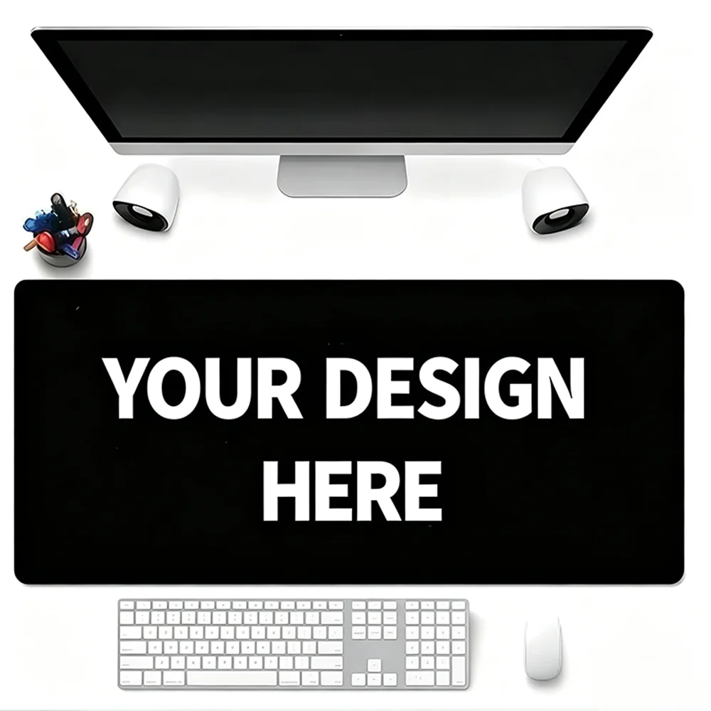 Custom Mouse Mat ,Personalised with Photo and Text. Non-slip Rubber Base, 2mm for Office, Home Office and Gaming Large 90 x 40cm