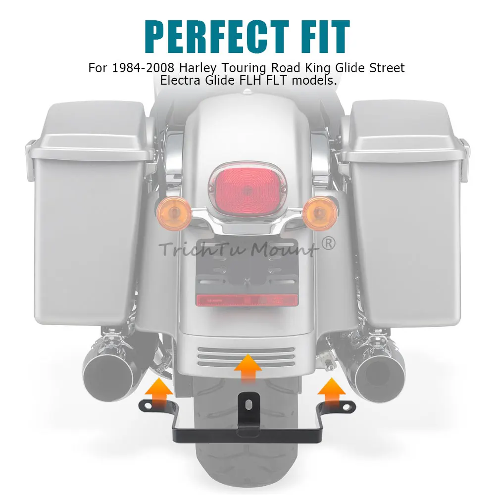 10 "الحاجز الخلفي دعم قوس حامل السرج ل هارلي بجولة الطريق الملك إلكترا/الشارع/الطريق/جولة الإنزلاق 1981-2008 المحرك #3