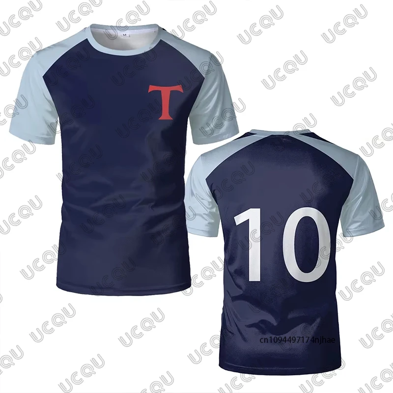 2026 New Tsubasa Anime 3D Print Men's T-shirt Summer Short Sleeve Football Jersey Quick-dry Training Tees Sports Kids/Adult Tops - view 5