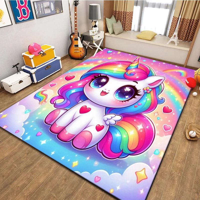 New Rainbow Unicorn Carpet for - đánh giá và giá Baby Nursery Mat