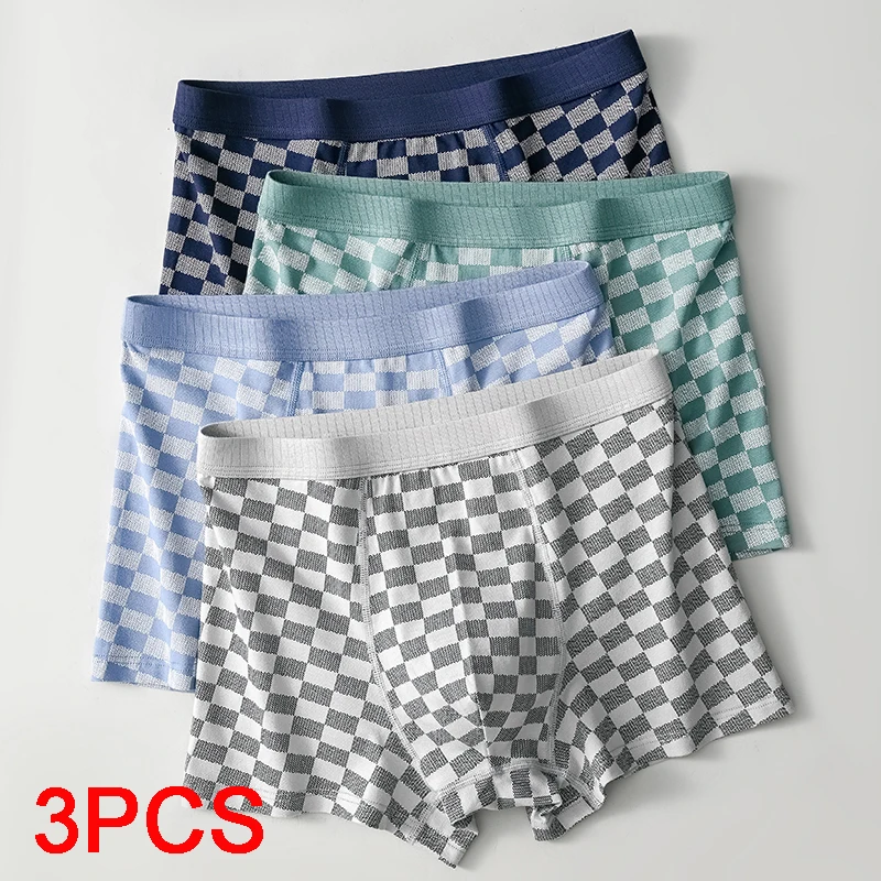 Underwear Men Fashion Breathable Boxers Man Underwear Hot Men's Square Panties Cotton Man Boxer Short Pants and Shorts Gifts Set