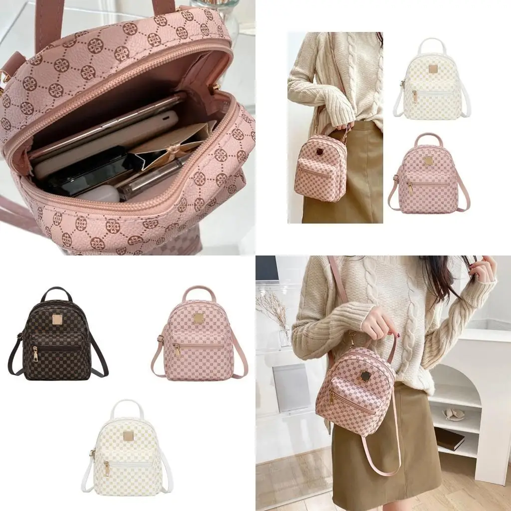 X90D Trendy Pu Leder Rucksack Schultasche Rucksack Daypack für den täglichen Gebrauch