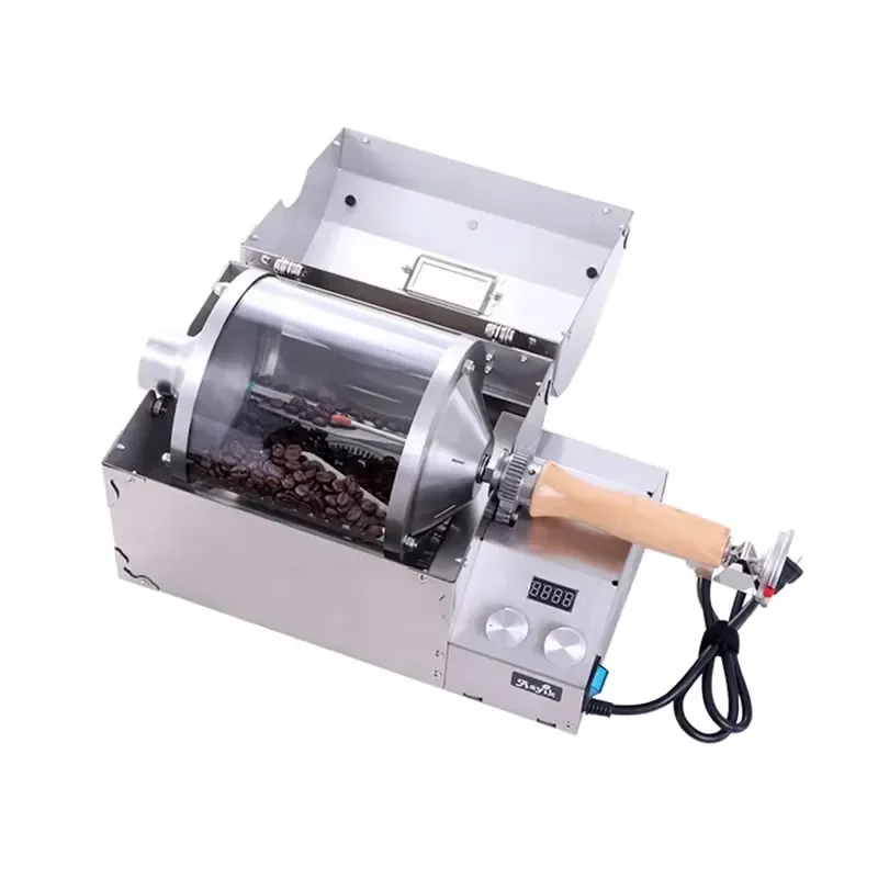 for Home Electric Coffee Bean Roaster Machine Dried Fruit Nut Baking Tool Automatic Heat Control Small Batch Roasting Device