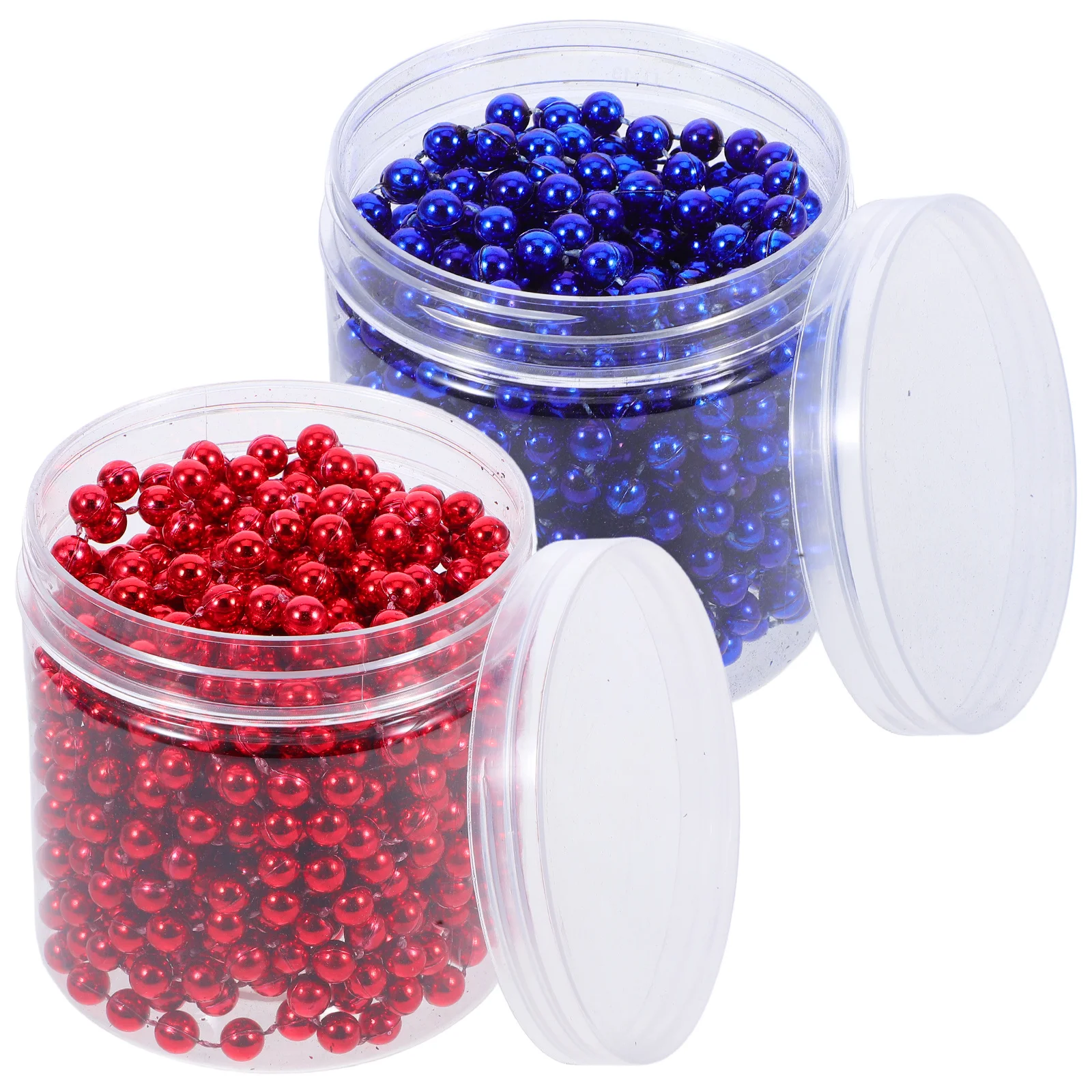 

2 Boxes Independence Day Beaded Garland Patriotic Party Decor for Memorial Day Festive Celebrations Home Decorations