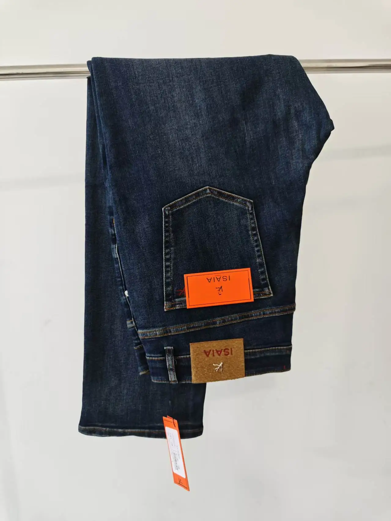 BLLIYOSS Jeans Thin Cotton Men 2026 FW New Business Embroidery straight-leg Outdoors Pants Old Money High Quality 30- 40 yarda