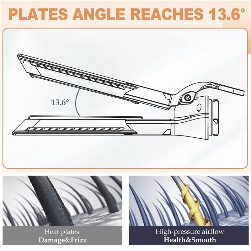 ABBK-For Shark Flexstyle مرفق تدفق الهواء لوحة فوهة لفرد الشعر لتصفيف الشعر الناعم مع تنظيف الفلتر Bru