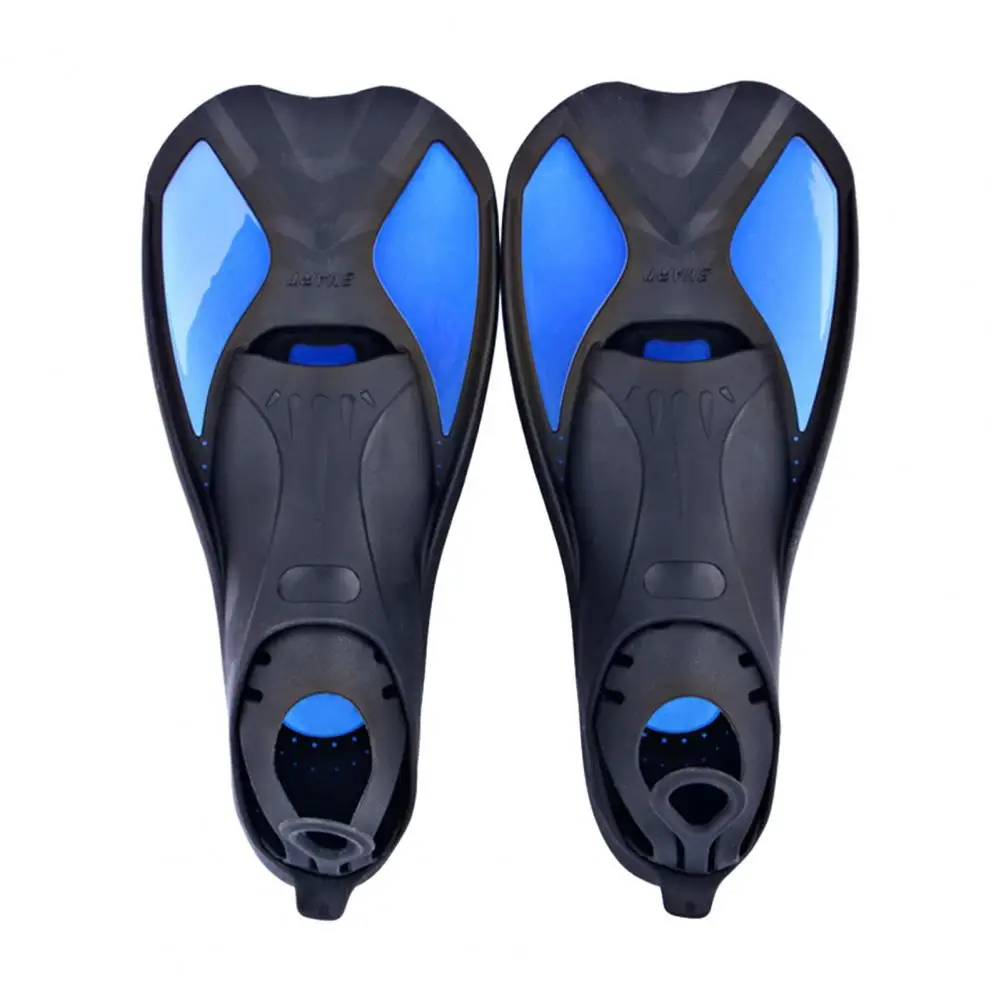 Swimming Flipper Professional Plastic Diving Fins for Adults Kids Short Blade Flippers for Swimming Training Snorkeling