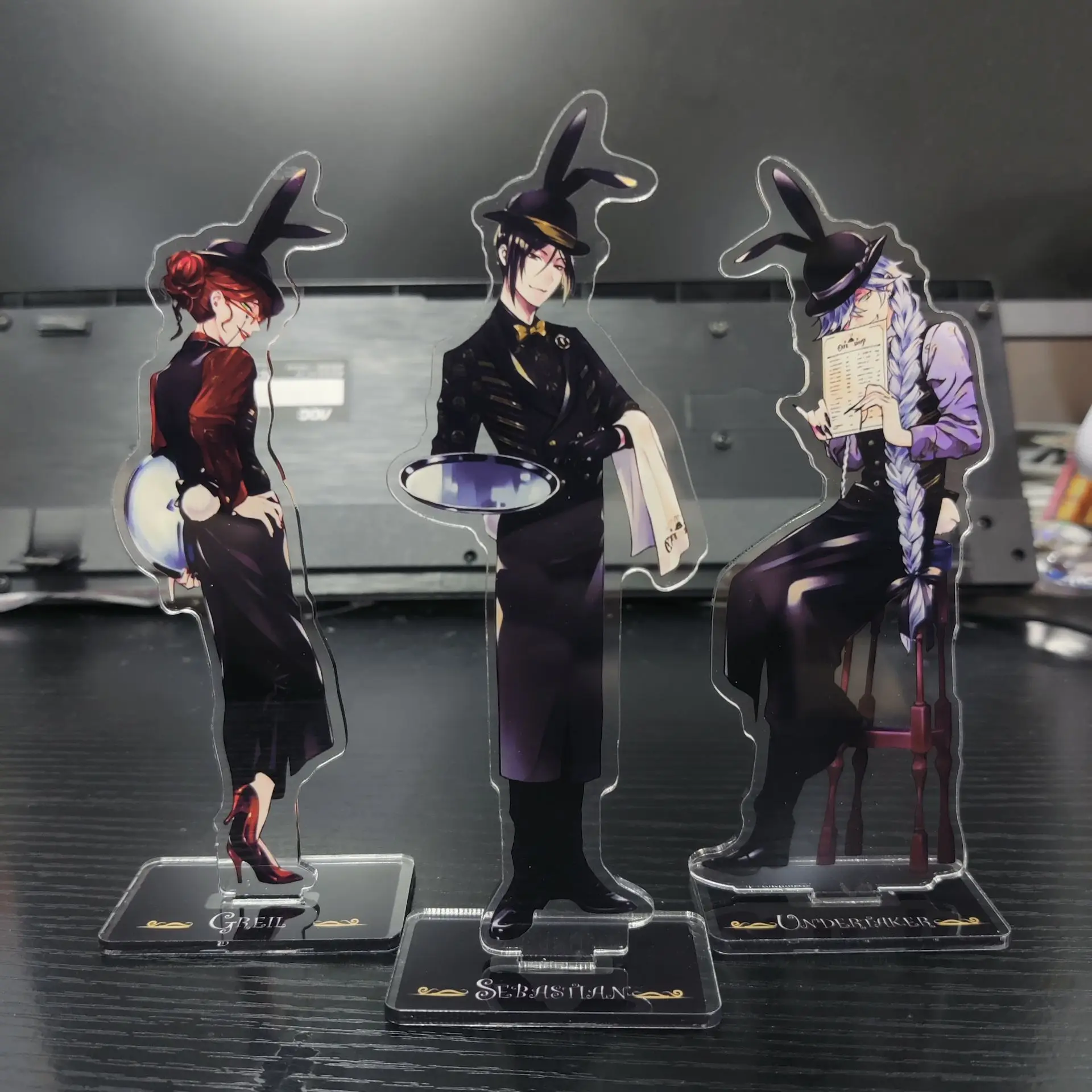 Фигурки аниме «Черный дворецкий» Under taker Sebastian Michaelis, акриловые подставки, модель Ciel Phantomhive, изысканный декор, реквизит, рождественский подарок