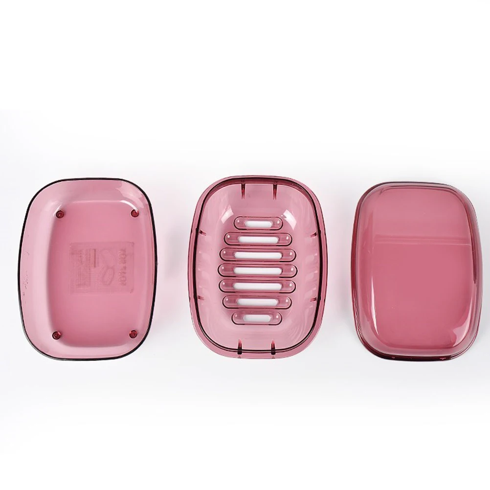 

Waterproof Plastic Box With Lid Leakproof Container For Bathroom Shower Home Outdoor Travel Storage Case Non-Slip