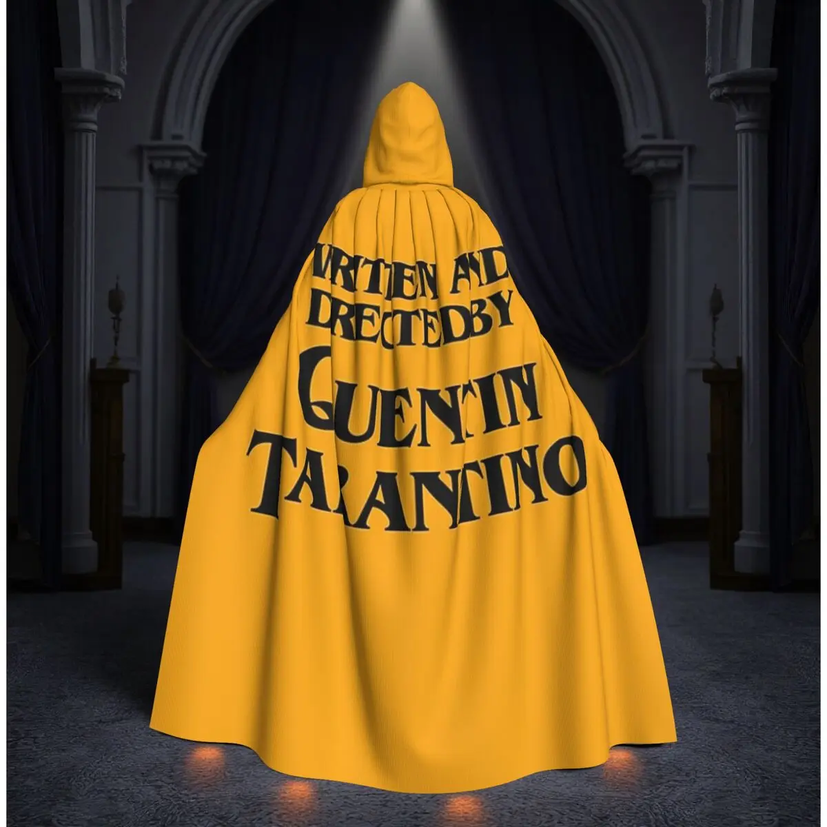 クエンティン・タランティーノ監督・脚本-長いフード付きマント-魔女-中世コスチューム-コスプレケープ-ハロウィンコート-大人用-ユニセックス