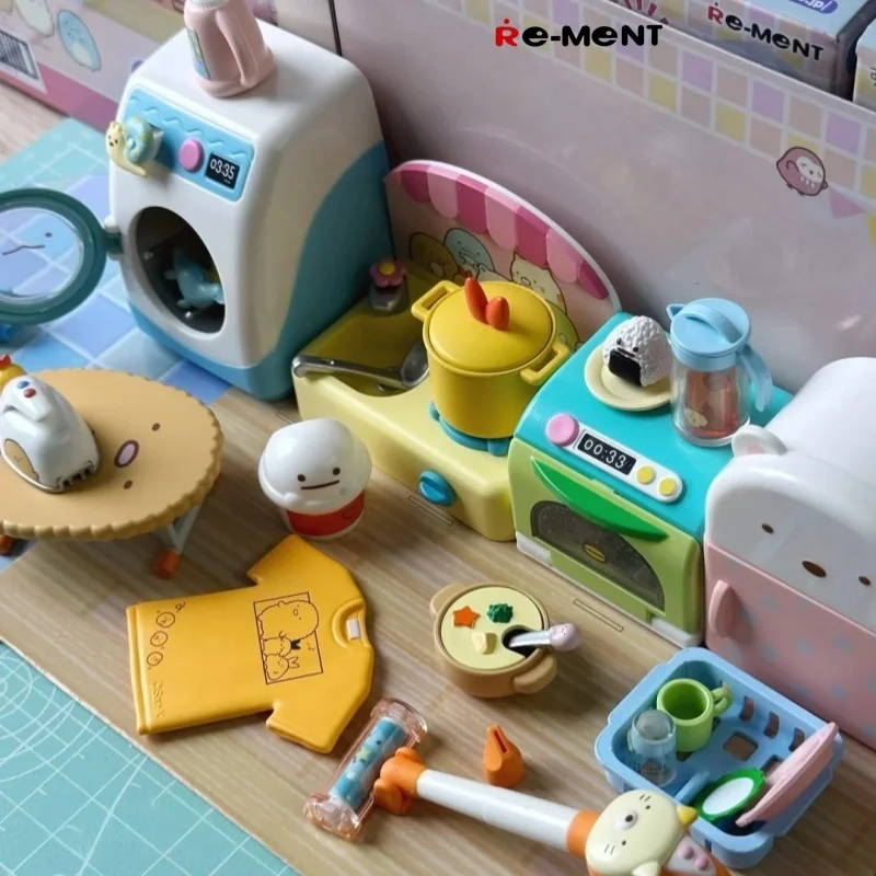 

New Re-Ment Japanese Kawaii Sumikko Appliances Blind Box Decorative Toy House Desktop Decor Action Figure Toys Collection Gift
