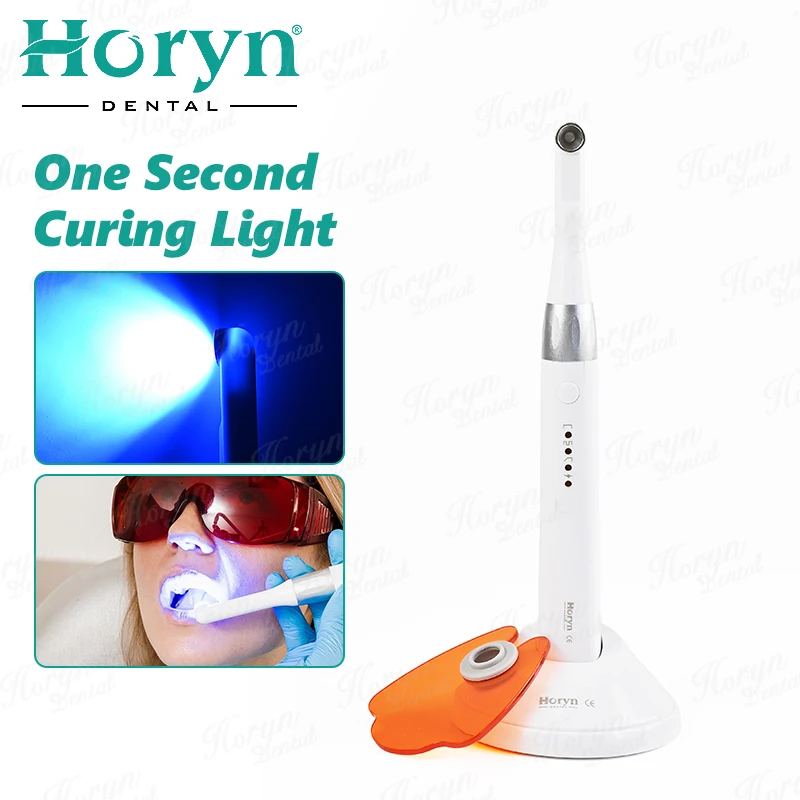 Lampe de polymérisation LED sans fil, Rotation à 360 degrés, avec 4 Modes d'éclairage, lampe de traitement de 1 à 40 secondes