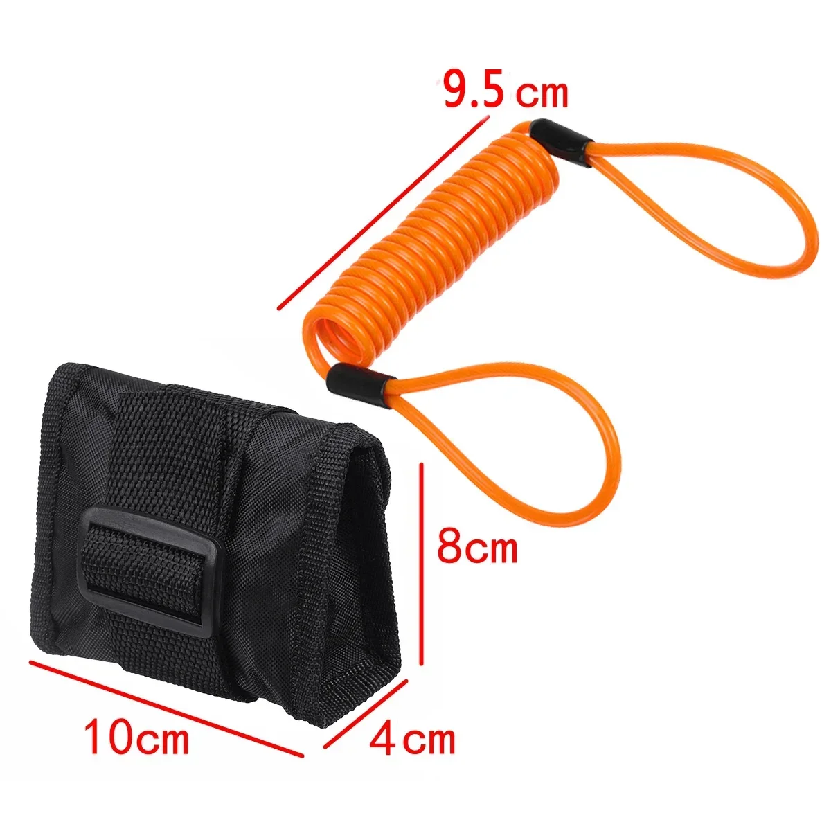 

2m/6ft Bike Brake Bag Metal Alarm Lock Motorcycle Scooter Security Anti-theft Wheel Disc Brake Lock Alarm Kit Reminder Cable