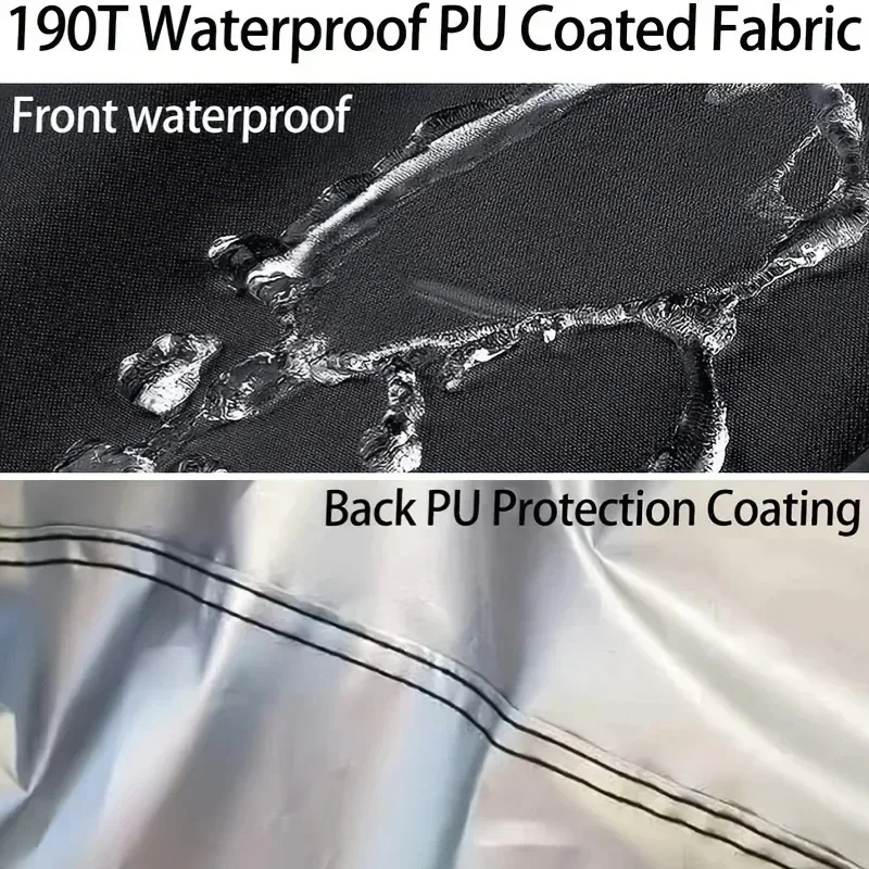 Cubierta para bicicleta cubierta de doble capa lluvia sol almacenamiento de bicicletas al aire libre multiusos lluvia nieve polvo cubiertas protectoras para todo tipo de clima