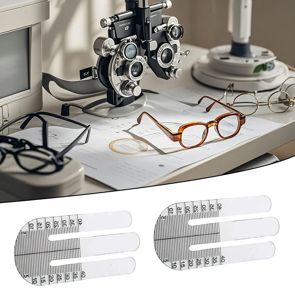 2pcs Optometry Pupillary HeightTest Eye Ophthalmic Tool Optical Pupillary Height Ruler Pupil Height Meter
