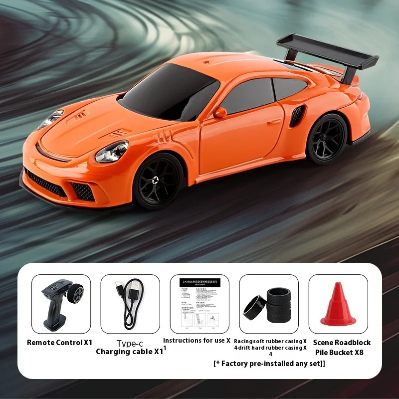 2.4G 15 km/u RC Drift Auto Speelgoed 1/43 Hoge Snelheid Afstandsbediening Verbeterde Gyro Mini Model Voertuig Elektrische racewagens voor Kinderen Gift