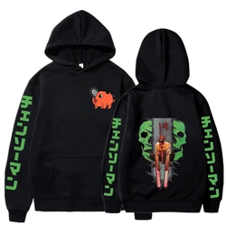 Anime Hoodies Men Fashion Chainsaw Man Printed Long Sleeve Sweatshirts Women Casual Harajuku Streetwear Hooded Pullover Sudadera