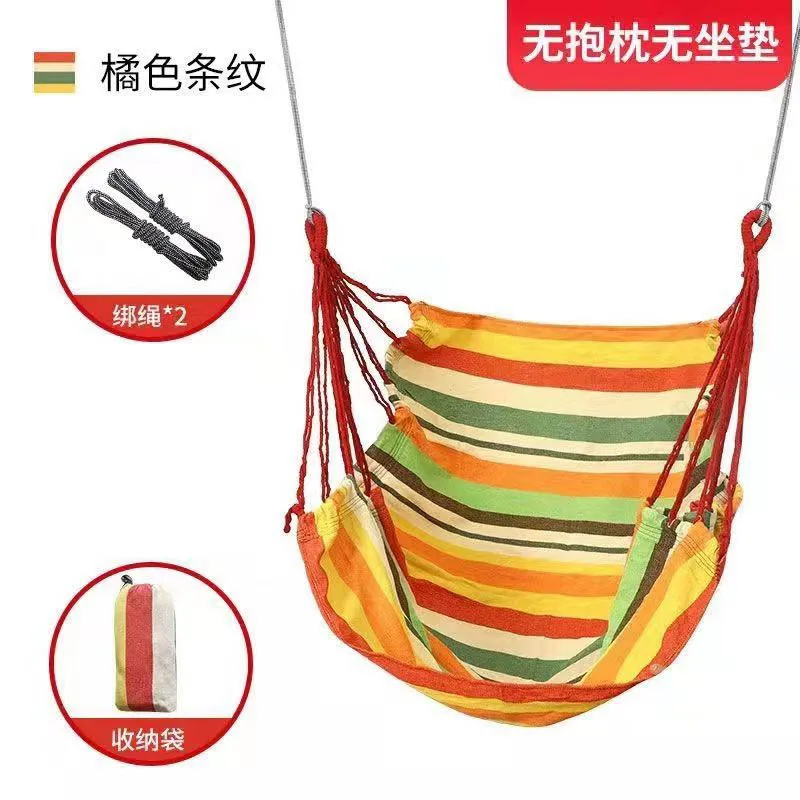 

Hammock Outdoor Adult Thick Canvas Camping Leisure Hanging Chair Hanging Basket Indoor Lazy Cradle Home Swing